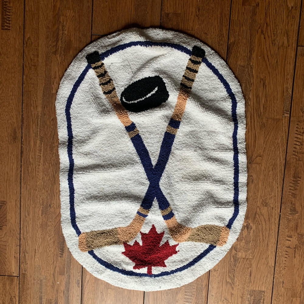 HOCKEY THEMED MAT | Oval